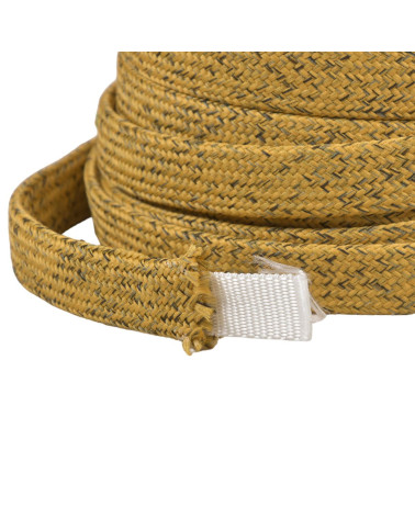 20m reel of mottled braid for bag handles 16mm mustard