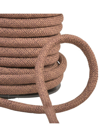 15m reel of mottled cord for bag handles 10mm rust