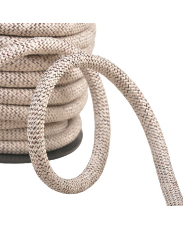 Bobina de 15m de cordón jaspeado para asas de bolso 10mm crudo