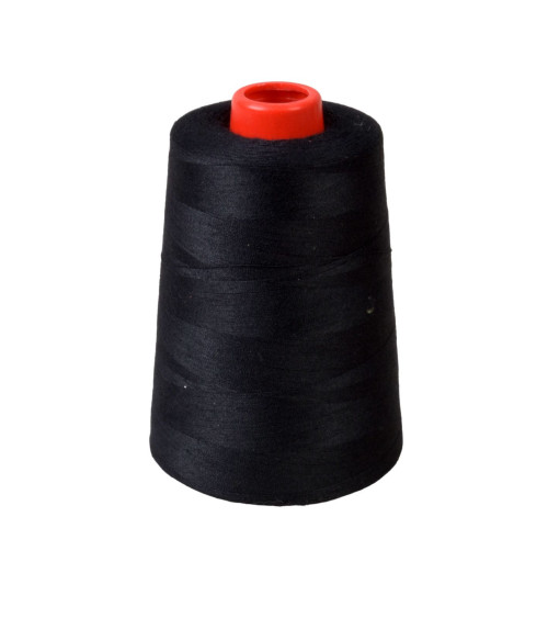 Cône fils polyester 5000 yards/4572mètres haute qualité noir