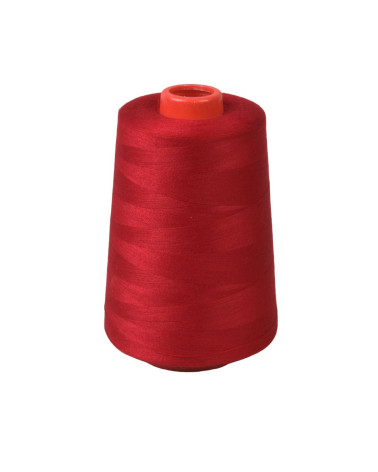 Polyester thread cone 5000 yards/4572 meters high quality red