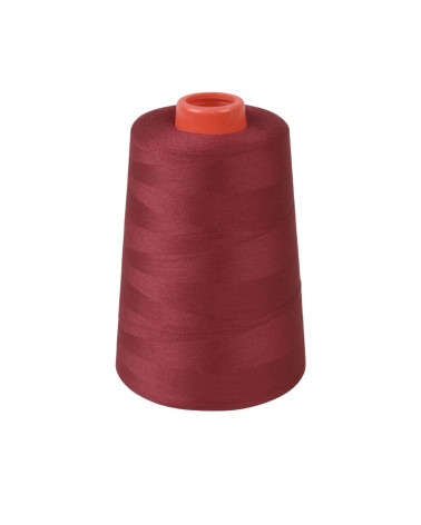 Polyester thread cone 5000 yards/4572 meters high quality red