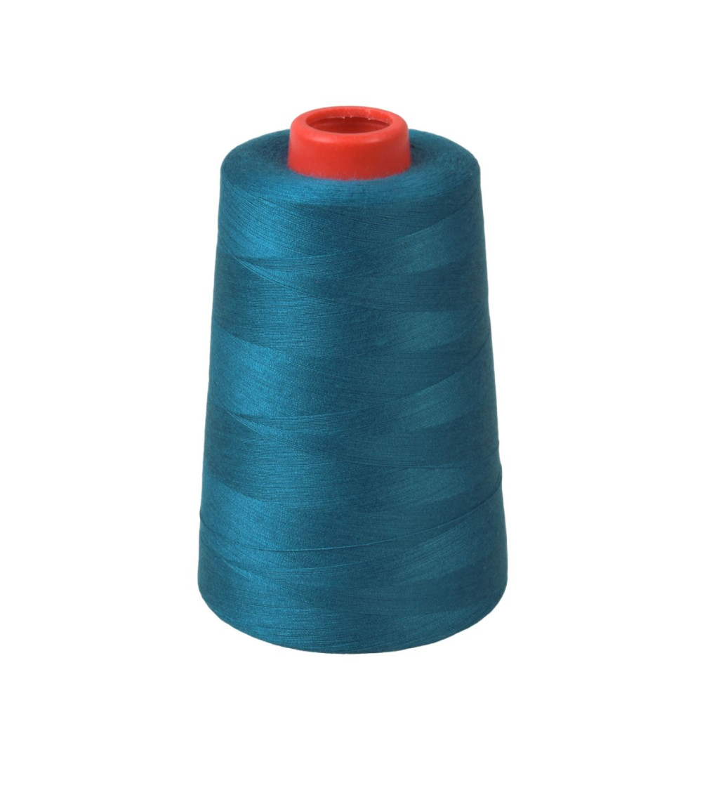 Polyester thread cone 5000 yards/4572 meters high quality blue