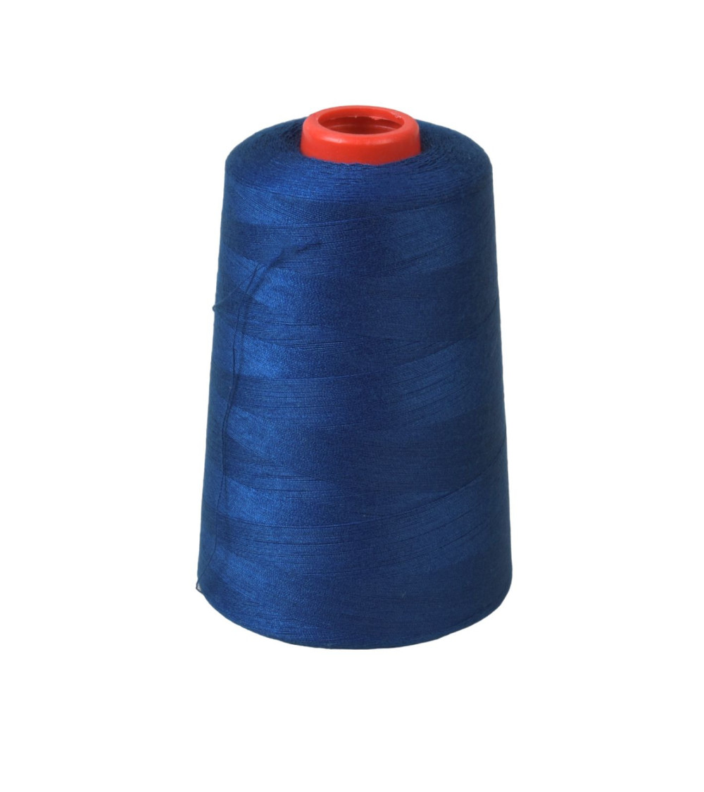 Polyester thread cone 5000 yards/4572 meters high quality blue