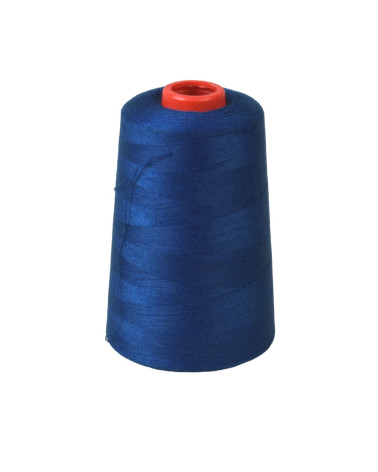 Polyester thread cone 5000 yards/4572 meters high quality blue