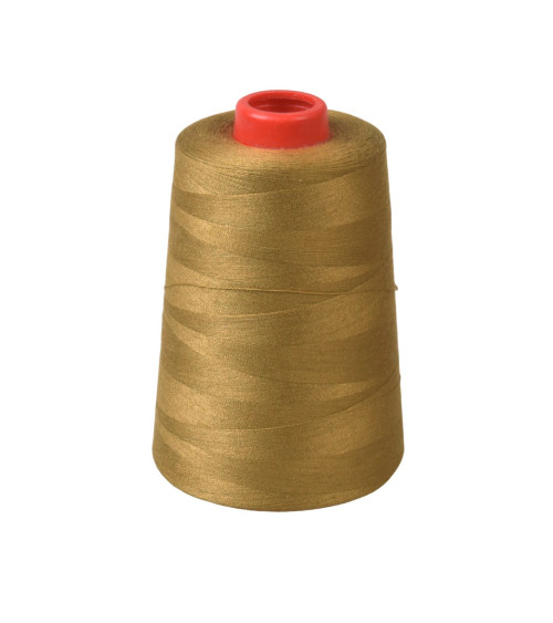 Polyester thread cone 5000 yards/4572 meters high quality beige
