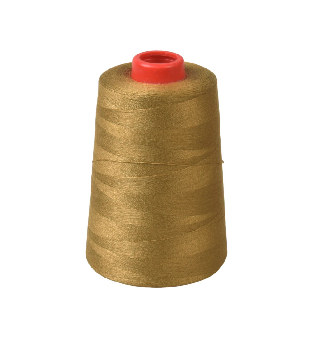 Polyester thread cone 5000 yards/4572 meters high quality beige