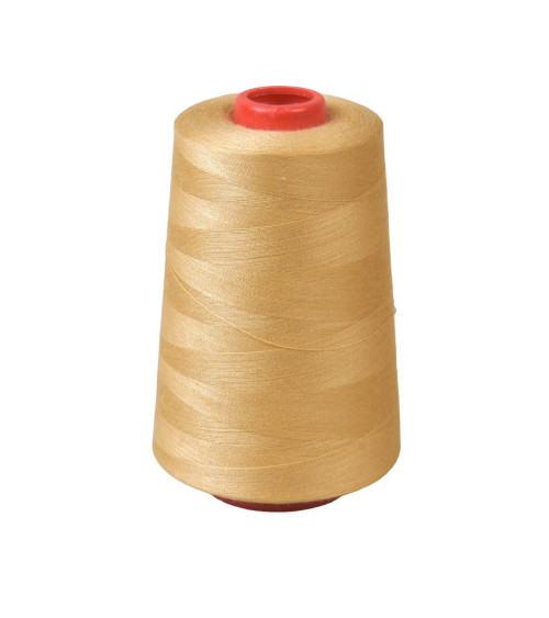 Cône fils polyester 5000 yards/4572mètres haute qualité Beige