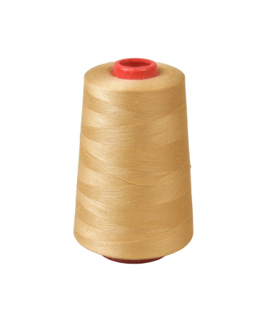 Cono de hilo de poliéster 5000 yardas/4572 metros alta calidad Beige