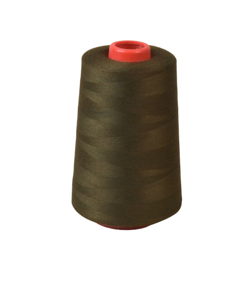 Polyester thread cone 5000 yards/4572 meters high quality khaki