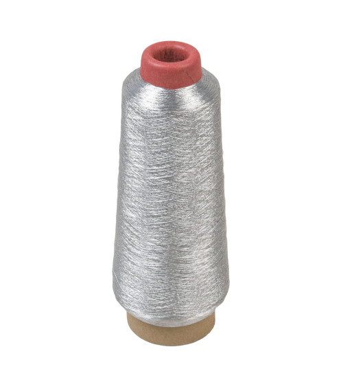 Cône fil metallique 3000 yards/2743 mètres haute qualité argent