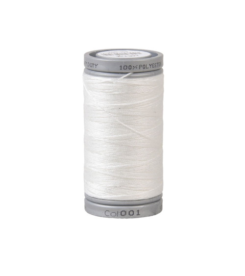 Durable super polyester thread 125m high quality white