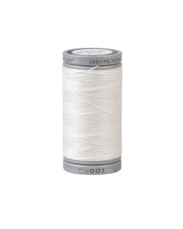 Fil super polyester résistant 125m haute qualité blanc