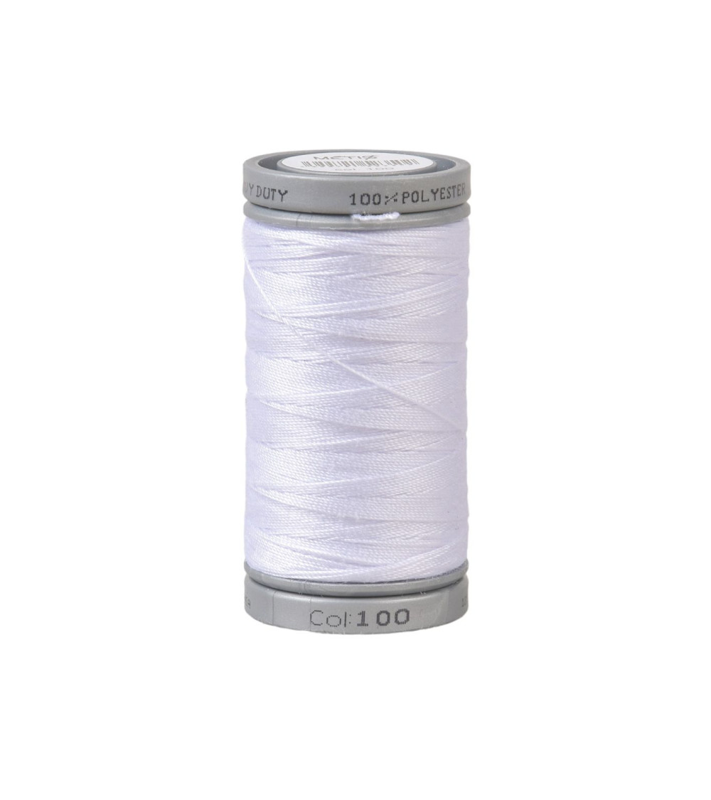Durable super polyester thread 125m high quality white