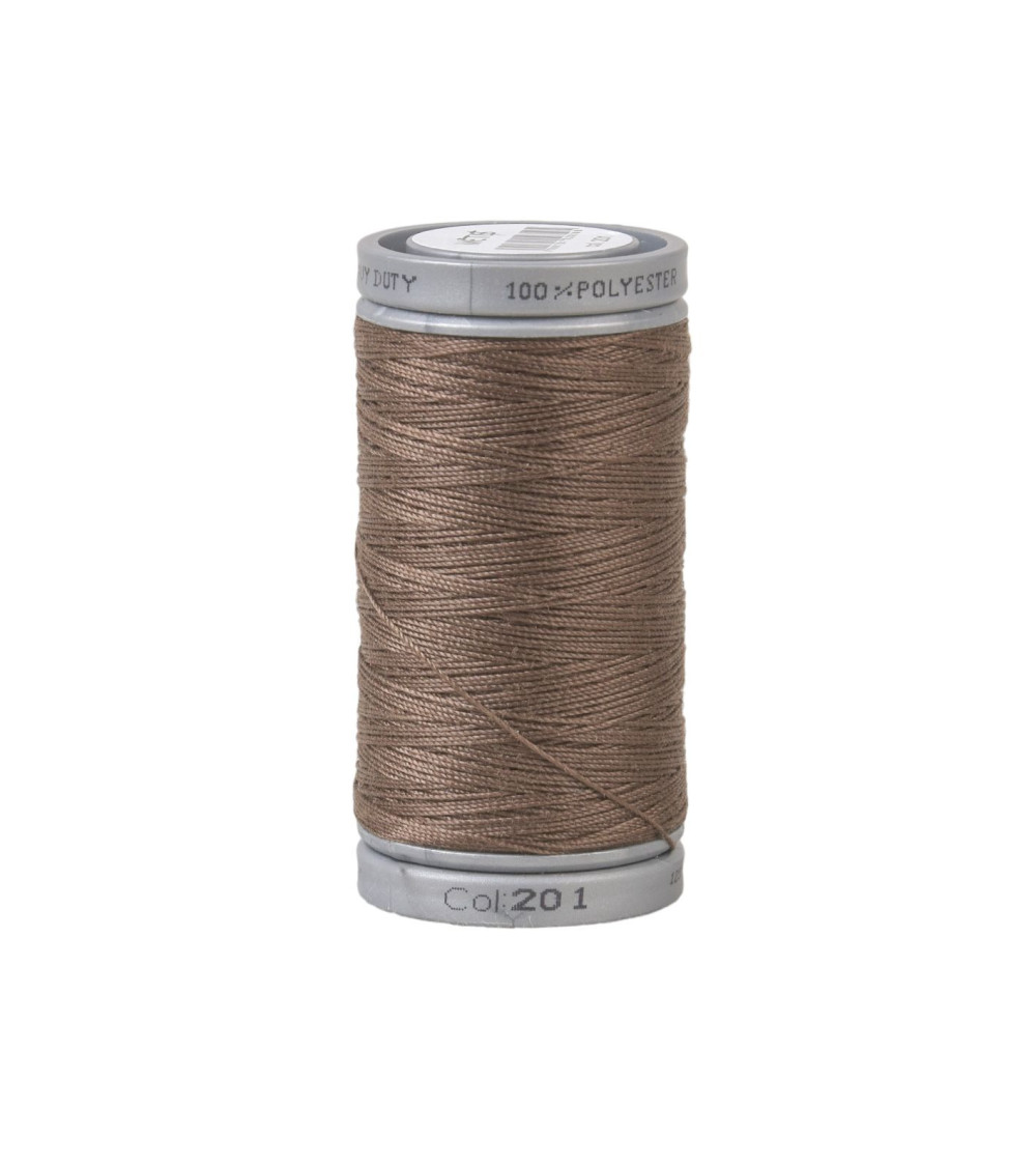 Durable super polyester thread 125m high quality chocolate