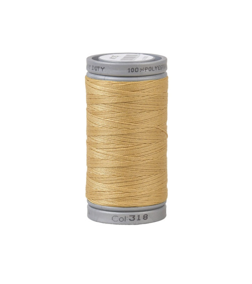 Durable super polyester thread 125m high quality mustard