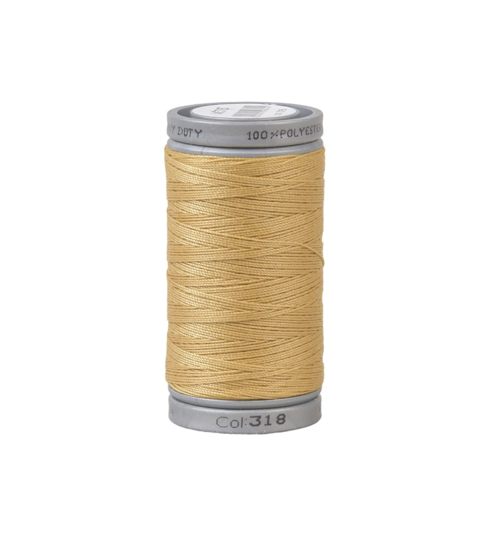 Durable super polyester thread 125m high quality mustard
