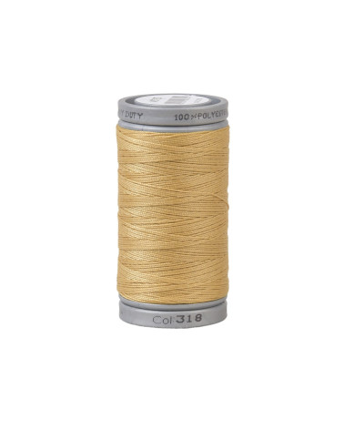 Durable super polyester thread 125m high quality mustard