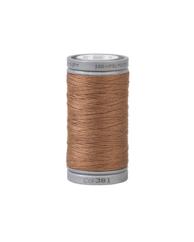 Super polyester thread resistant 125m high quality cinnamon brown
