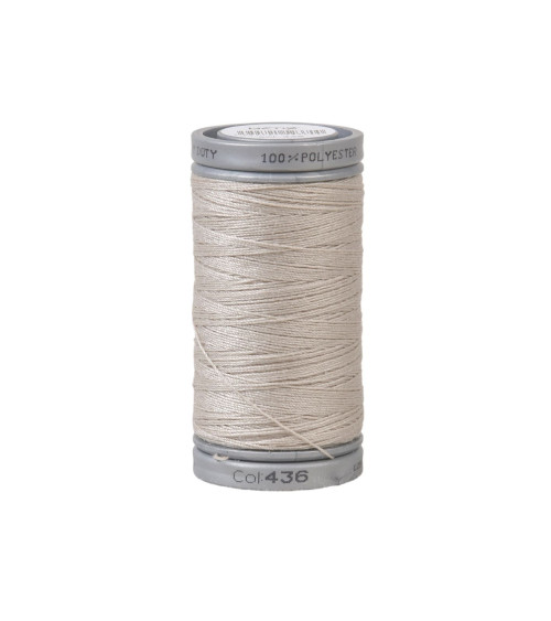 Fil super polyester résistant 125m haute qualité beige sable