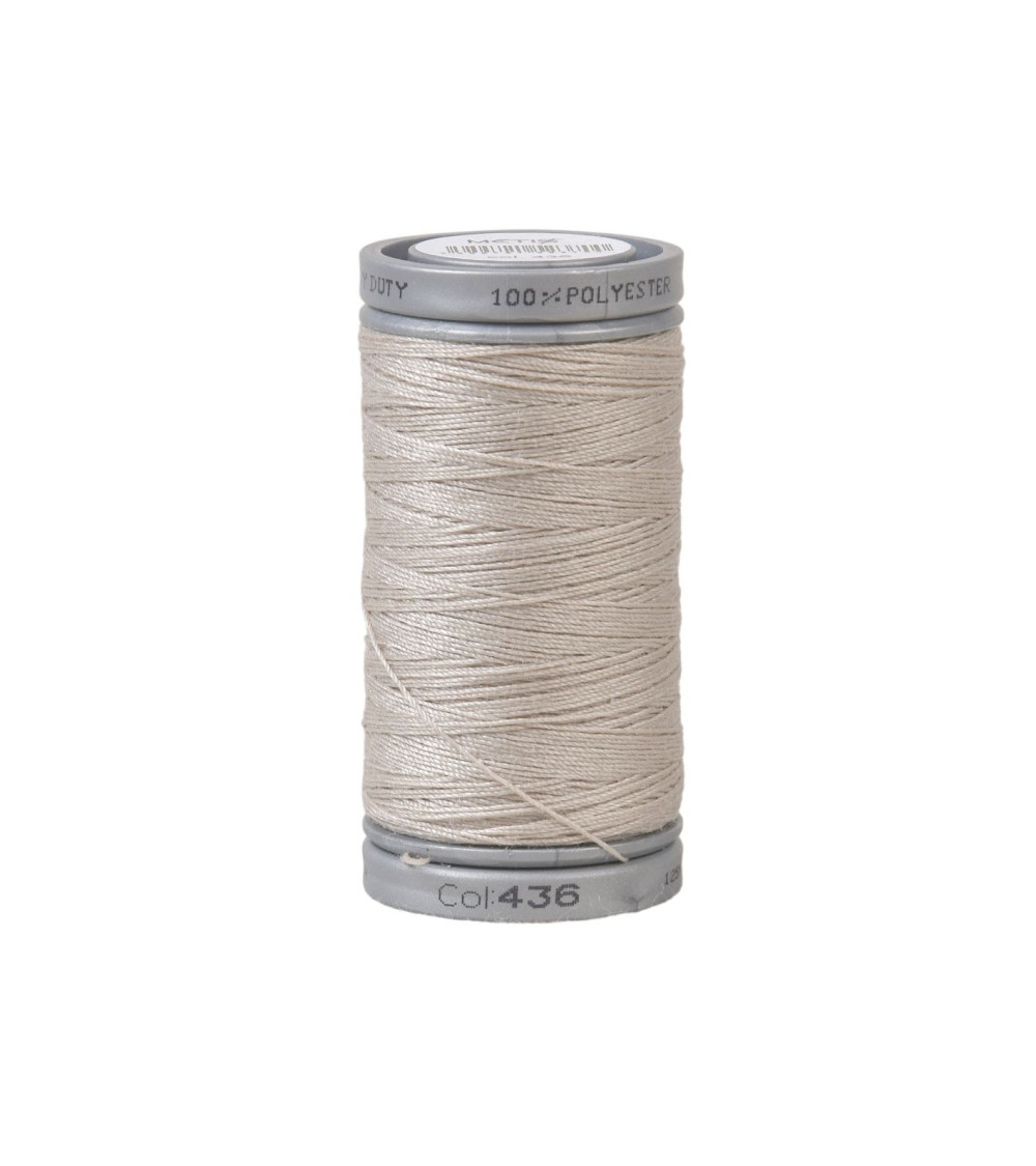 Durable super polyester thread 125m high quality sand beige