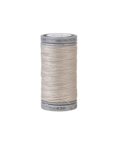 Durable super polyester thread 125m high quality sand beige