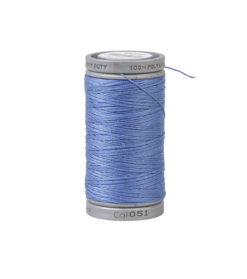Fil super polyester résistant 125m haute qualité bleu marine clair