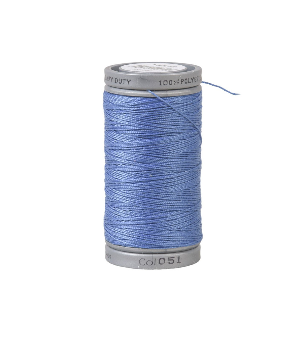 Durable super polyester thread 125m high quality light navy blue