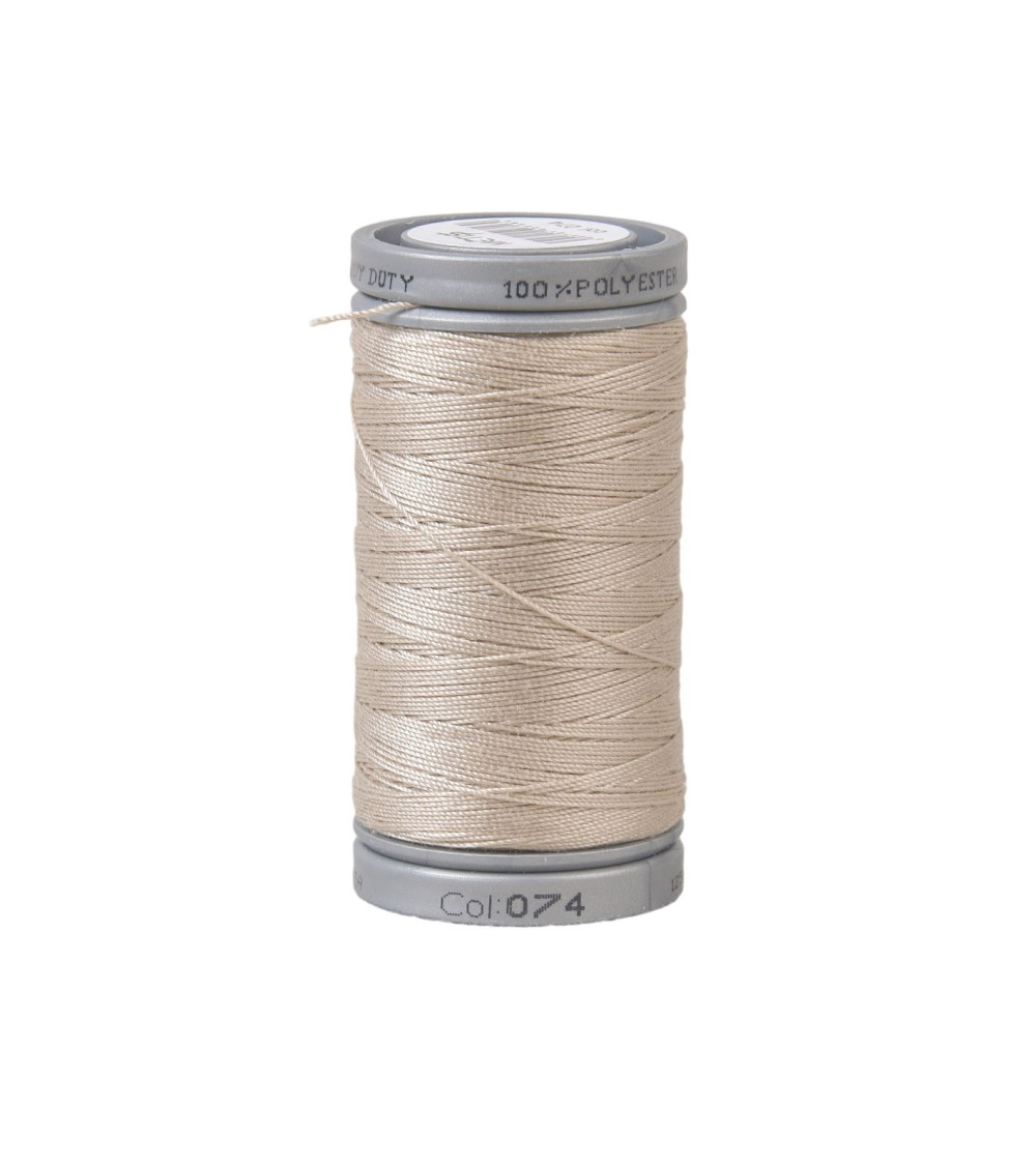 Durable super polyester thread 125m high quality beige