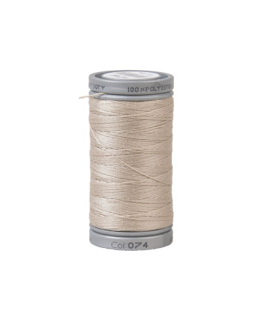 Durable super polyester thread 125m high quality beige