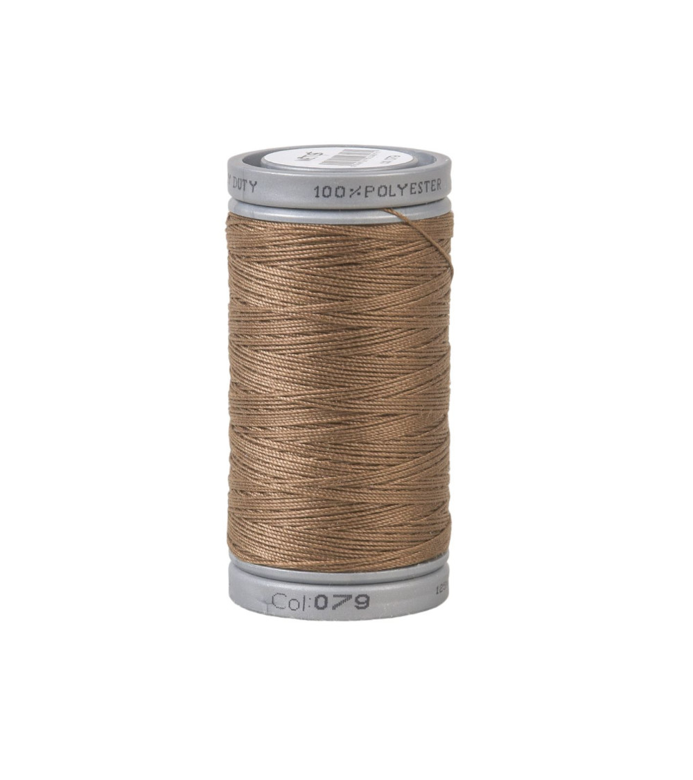 Durable super polyester thread 125m high quality brown