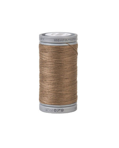 Durable super polyester thread 125m high quality brown