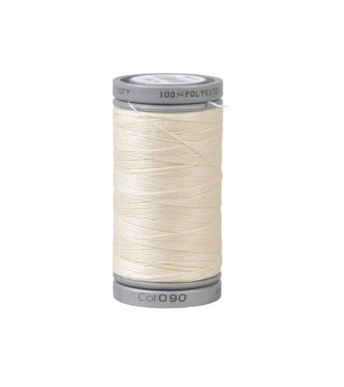 Durable super polyester thread 125m high quality cream