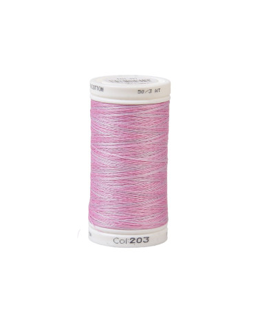 Variagated cotton thread 500m high quality pink