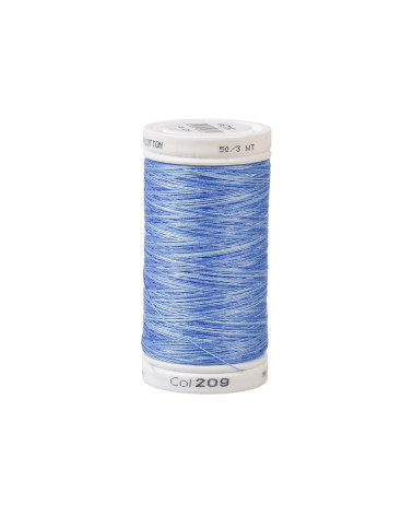Hilo de algodón variado 500m alta calidad azul