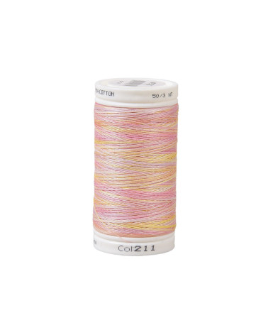 Hilo de algodón variado 500m alta calidad rosa