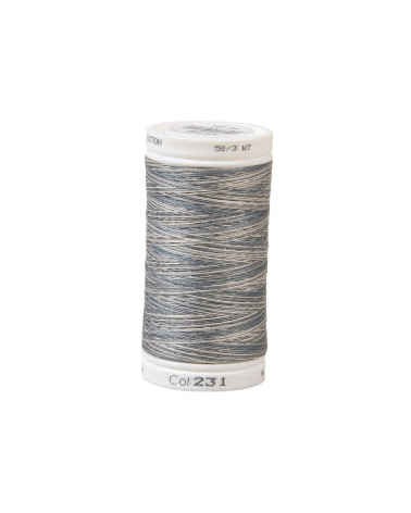 Hilo de algodón variado 500m alta calidad gris beige