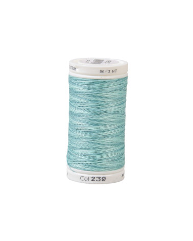 Variagated cotton thread 500m high quality mint
