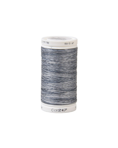 Hilo algodon variado 500m alta calidad azul marino crema