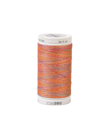 Hilo de algodón variado 500m alta calidad naranja