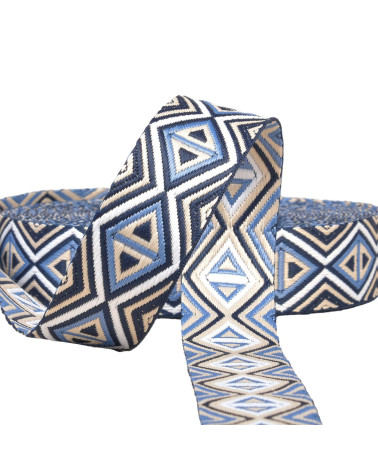 14.5m reel diamond webbing 38mm navy blue