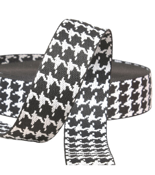 14.5m reel houndstooth strap 38mm black