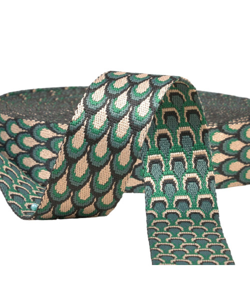 14.5m reel peacock strap 38mm khaki green