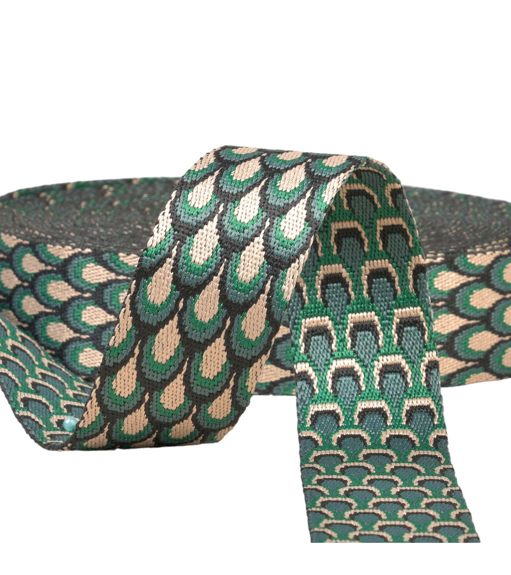 14.5m reel peacock strap 38mm khaki green