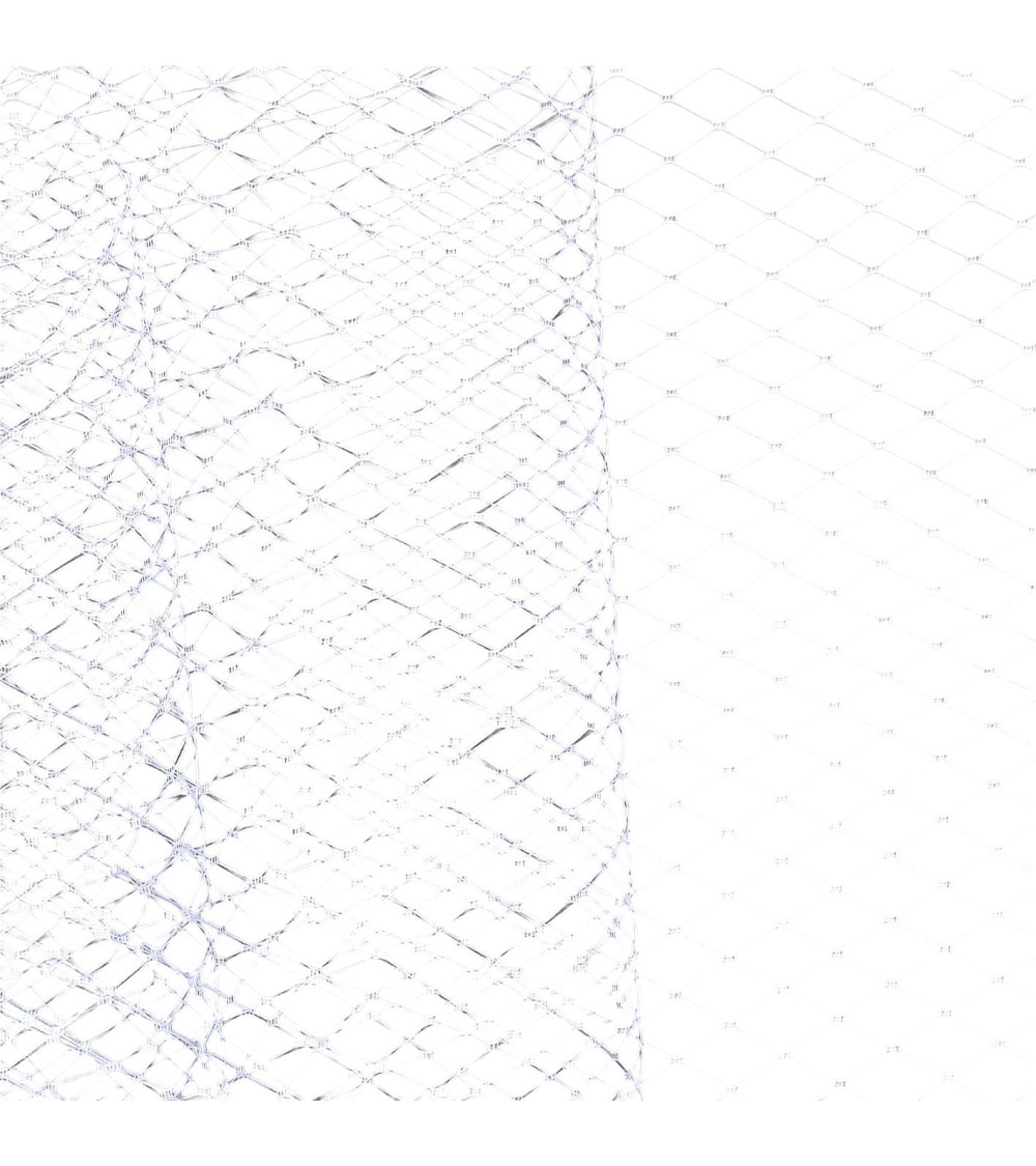 22m spool of mesh veil for hats 250mm white