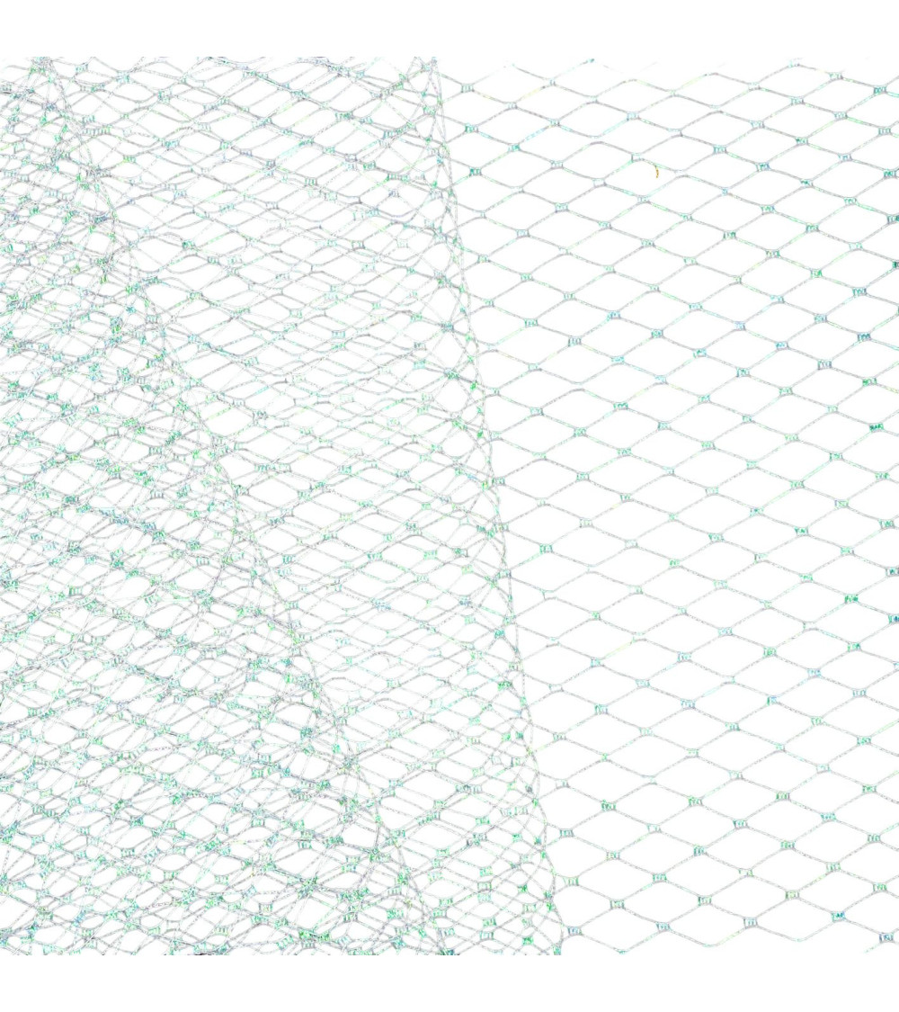 22m spool of mesh veil for hats 250mm white