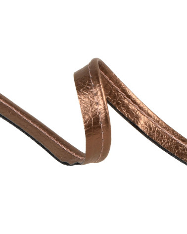 25-m-Spule mit künstlicher rissiger Paspelierung, 3 mm, braun