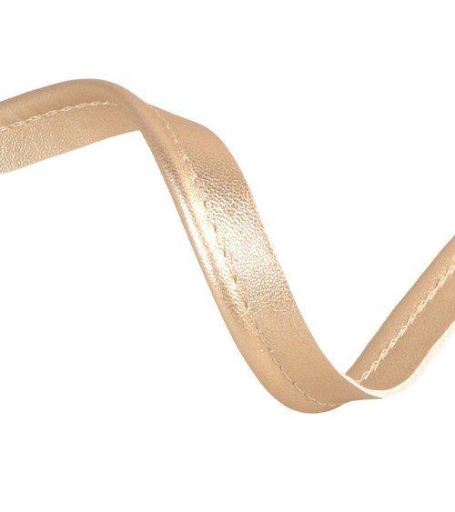 25m spool with faux metal piping 3mm gold