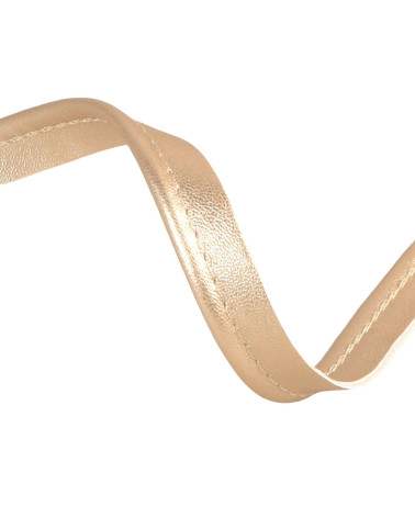 Bobina da 25 m con bordino in finto metallo dorato da 3 mm