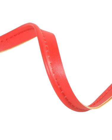 25m reel with faux metal piping 3mm red